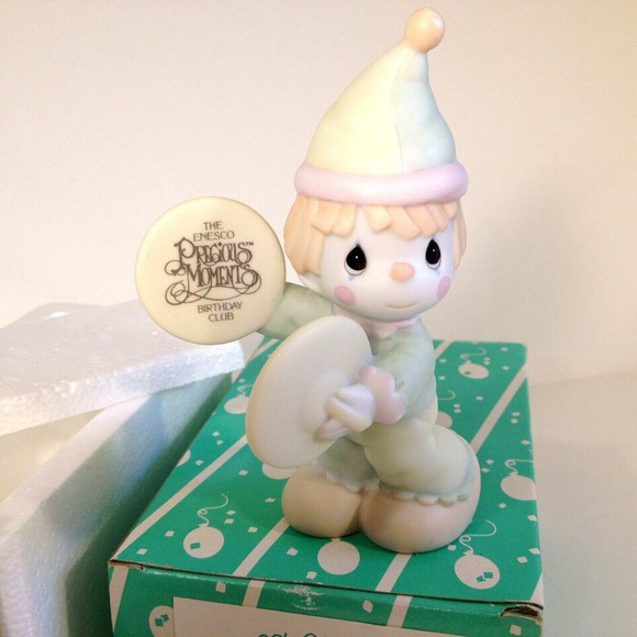 Precious Moments Charter Member A Smile's The Cymbal of Joy 1987 B-0102 - Picture 2 of 11